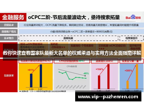 教你快速查看国家队最新大名单的权威渠道与实用方法全面指南详解 教你快速查看国家队最新大名单的权威渠道与实用方法全面指南详解